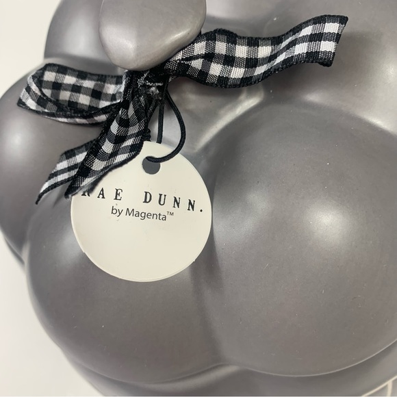 NEW Rae Dunn "HARVEST" Grey Ceramic Canister Cookie Jar - Picture 9 of 11